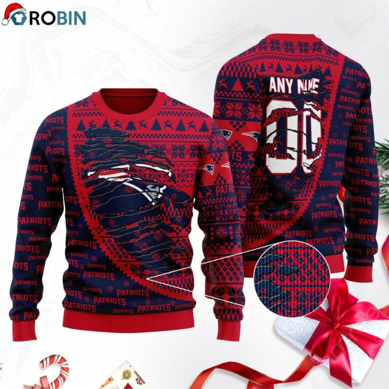 New England Patriots Football Ugly Christmas Sweater, Sweatshirt SWT151