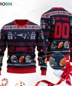 new england patriots ugly christmas sweater sweatshirt swt dfuoxc