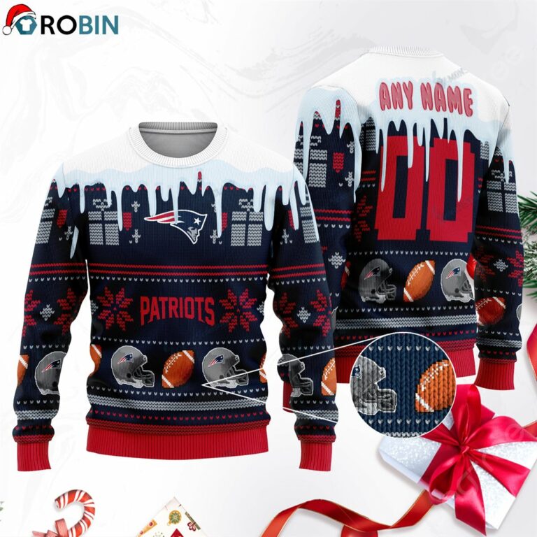 New England Patriots Ugly Christmas Sweater, Sweatshirt SWT162
