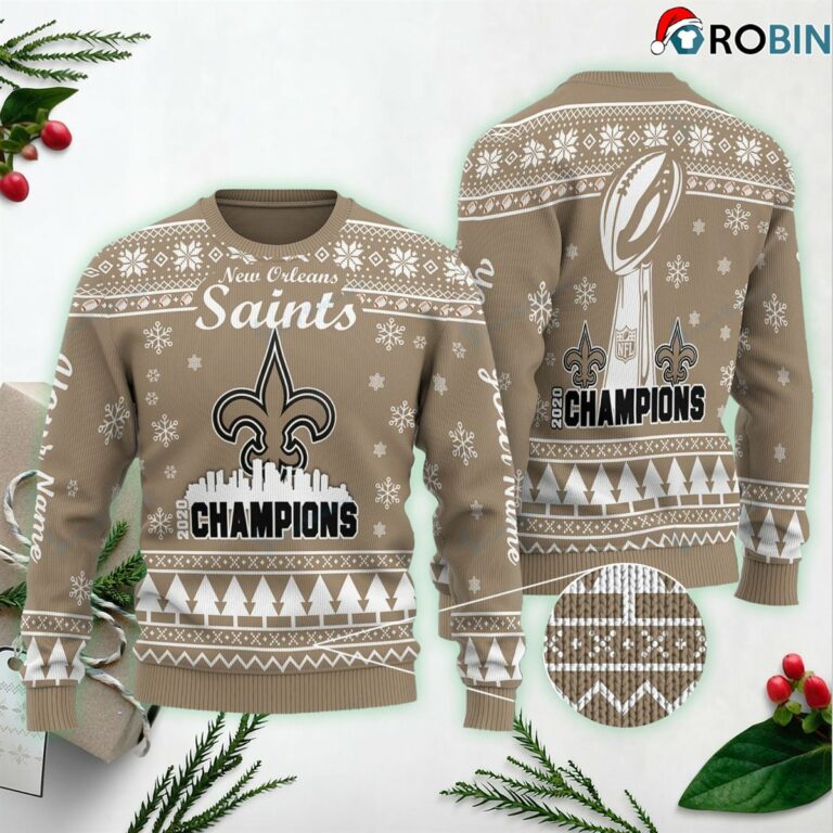 New Orleans Saints Personalized Ugly Xmas Sweaters SWT24