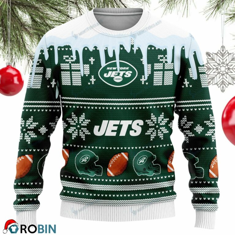 New York Jets Football Ugly Christmas Sweater, Sweatshirt 166RBSW