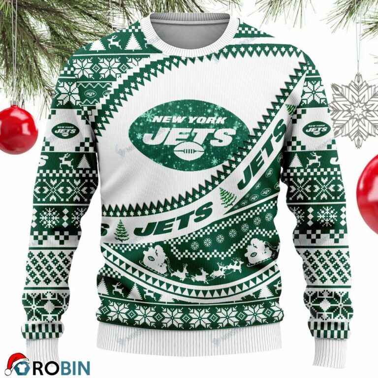 New York Jets Ugly Christmas Sweater, Sweatshirt 109RBSW