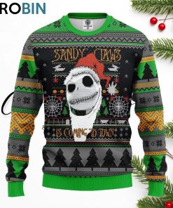 nightmare before christmas sandy ugly christmas sweater 1 qmhmsv