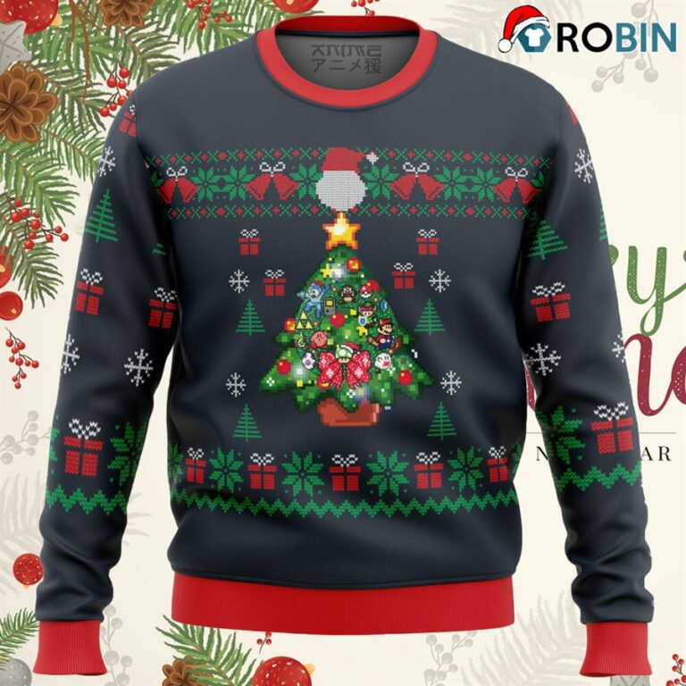 Nintendo Tree Ugly Christmas Sweater