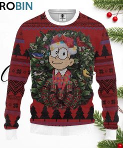 Nobita Doraemon Merry Christmas Ugly Christmas Sweater Nobita Doraemon Merry Christmas Ugly Christmas Sweater