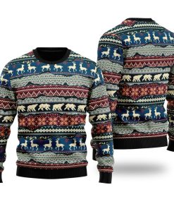 nordic style fabric patchwork christmas pattern all over print ugly sweatshirt sweater 1 lvyfdg
