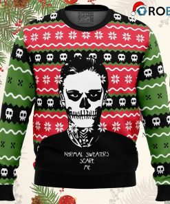 normal sweaters scare me american horror story ugly christmas sweater 1 rJ4ij