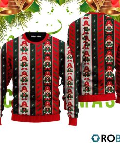 Nutcracker Boys Striped Style 3D Print Ugly Christmas Sweater RB2424