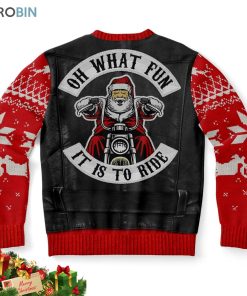 Oh What Fun It Is To Ride Motorcycle Ugly Christmas Sweater