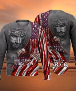 One Nation Under God Ugly Christmas Sweatshirt, Sweater