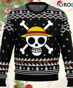 One Piece Straw Hat Pirates Christmas Ugly Christmas Sweatshirt, Sweater