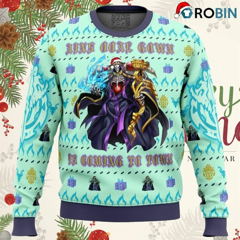 Overlord Ainz Ooal Gown Ugly Christmas Sweatshirt, Sweater