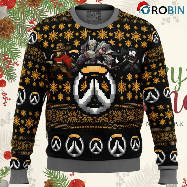 Overwatch Symbol Ugly Christmas Sweatshirt, Sweater