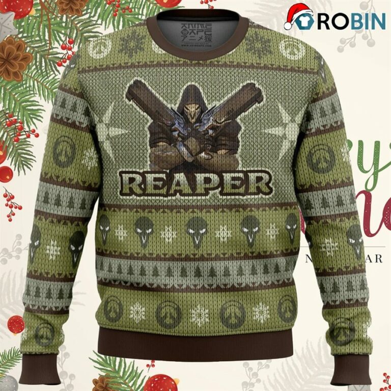 Overwatch The Reaper Ugly Christmas Sweatshirt, Sweater