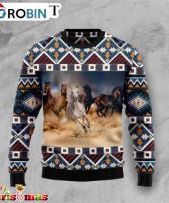 pack horse native american ugly christmas sweater best xmas gift 1 gpxhqj