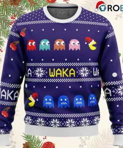 Pacman Waka Waka Ugly Christmas Sweatshirt, Sweater