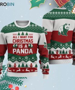 Panda All I Want For Ugly Christmas Sweatshirt – Sweater