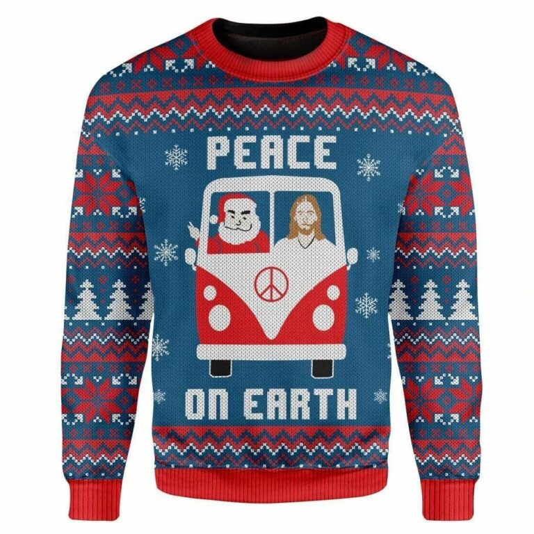 Peace On Earth Ugly Christmas Sweater RB3232