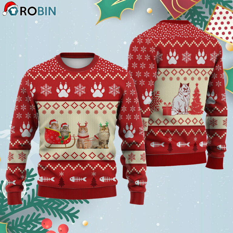 Persian Cat Reindeer Ugly Christmas Sweatshirt – Sweater