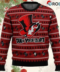 Persona 5 Take Your Heart Ugly Christmas Sweatshirt, Sweater