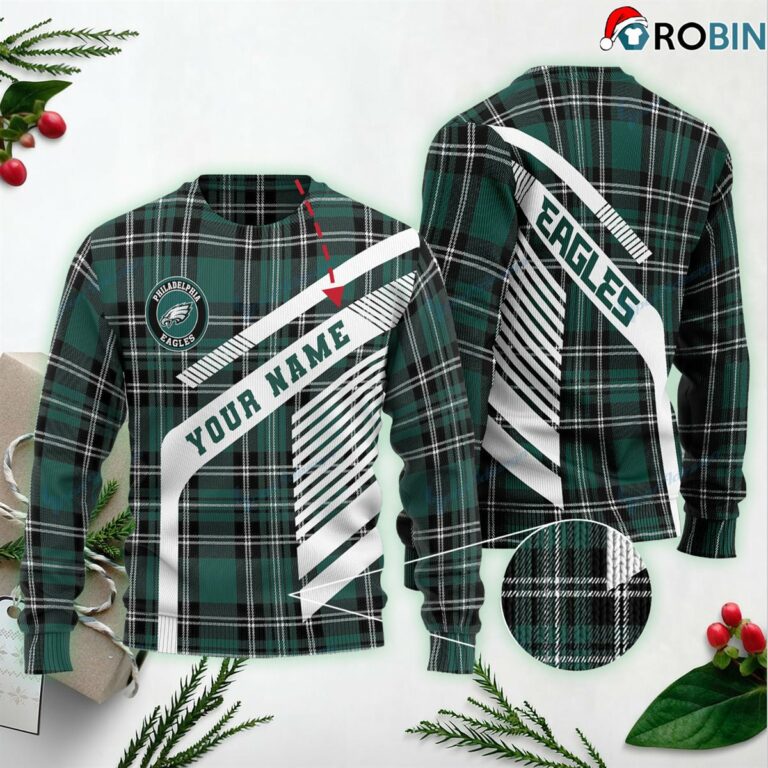 Philadelphia Eagles Personalized Ugly Christmas Sweater, Sweatshirt BG13