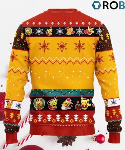 Pikachu Pokemon Ugly Christmas Sweater Yellow