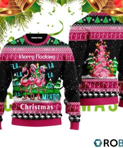 Pink Flamingo Christmas Ugly Christmas Sweater RB4444