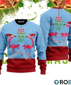 Pink Flamingos Christmas Funky Pattern 3D Print Ugly Christmas Sweater RB2205