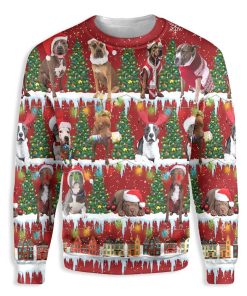 Pitbull Ugly Christmas Ugly Christmas Sweatshirt – Sweater