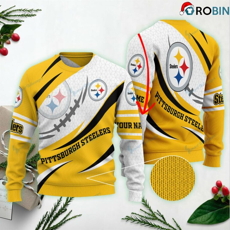 Pittsburgh Steelers Personalized Ugly Christmas Sweater, Sweatshirt BG08