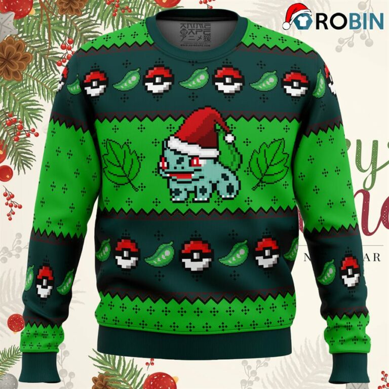 Pokemon Bulbasaur Ugly Christmas Sweatshirt, Sweater
