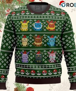 Pokemon Eevee Eeveelutions Ugly Christmas Sweatshirt, Sweater