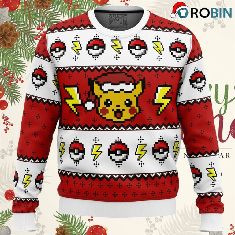 Pokemon Pikachu Ugly Christmas Sweatshirt, Sweater