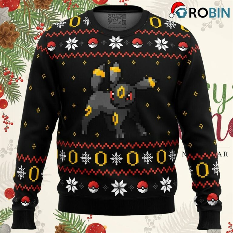 Pokemon Ring Of Umbreon Ugly Christmas Sweatshirt, Sweater