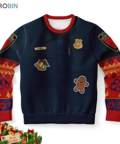 police uniform ugly christmas sweatshirt sweater 1 ezetqz