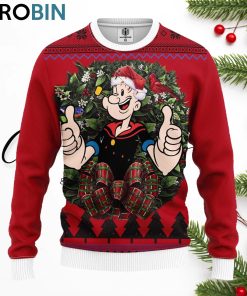 Popeye The Sailor Man Noel Merry Christmas Ugly Christmas Sweater