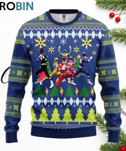 power rangers ugly christmas sweater 1 v5dwnh