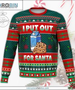 Put Out For Santa Naughty Meme Holiday Ugly Christmas Sweater