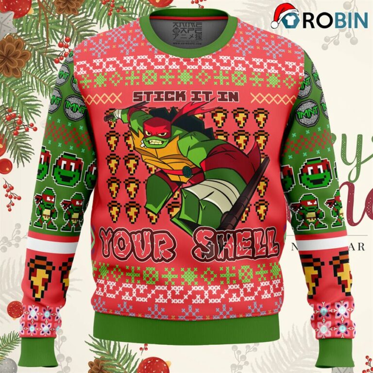 Raphael Rise Of The Teenage Mutant Ninja Turtles Ugly Christmas Sweatshirt, Sweater