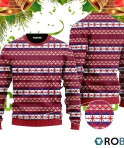 Red Fancy Xmas Pattern Ugly Christmas Sweater RB4048 Red Fancy Xmas Pattern Ugly Christmas Sweater RB4048