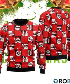 Red Santa Peeking 3D Print Ugly Christmas Sweater RB2442 Red Santa Peeking 3D Print Ugly Christmas Sweater RB2442