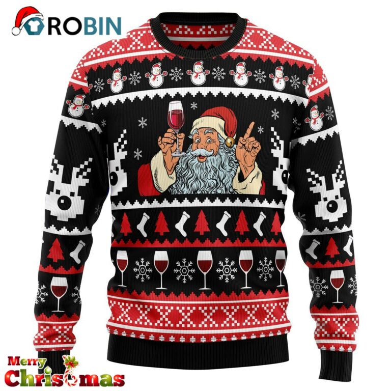 Red Wine Ugly Christmas Sweater