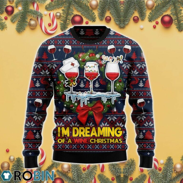 Red Wine Ugly Christmas Sweater RB4242