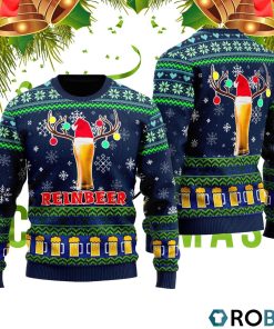 Reinbeer Christmas Beer Funny Ugly Christmas Sweater RB4345