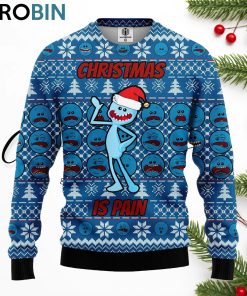 rick and morty 3d meseeks ugly christmas sweater 1 y0j0uo