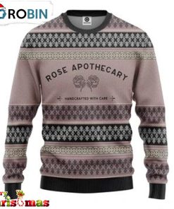 Rose Apothecary Ugly Christmas Sweater – Christmas Outfits Gift – Retro Christmas Sweater