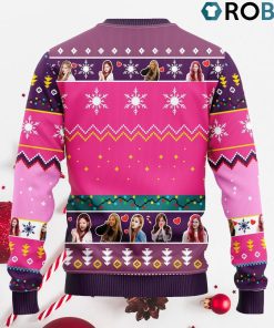 Rose Black Pink Ugly Christmas Sweater Rose Black Pink Ugly Christmas Sweater