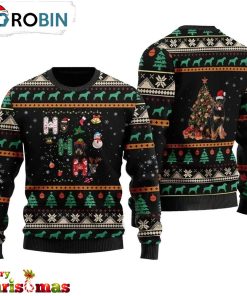 Rottweiler Dog Ugly Christmas Sweater – Christmas Outfits Gift – Retro Christmas Sweater