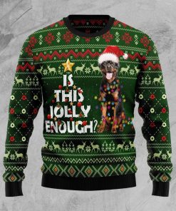 Rottweiler Jolly Ugly Christmas Sweater RB4345