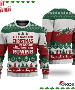 Rowing All I Want For Christmas Ugly Sweatshirt, Sweater